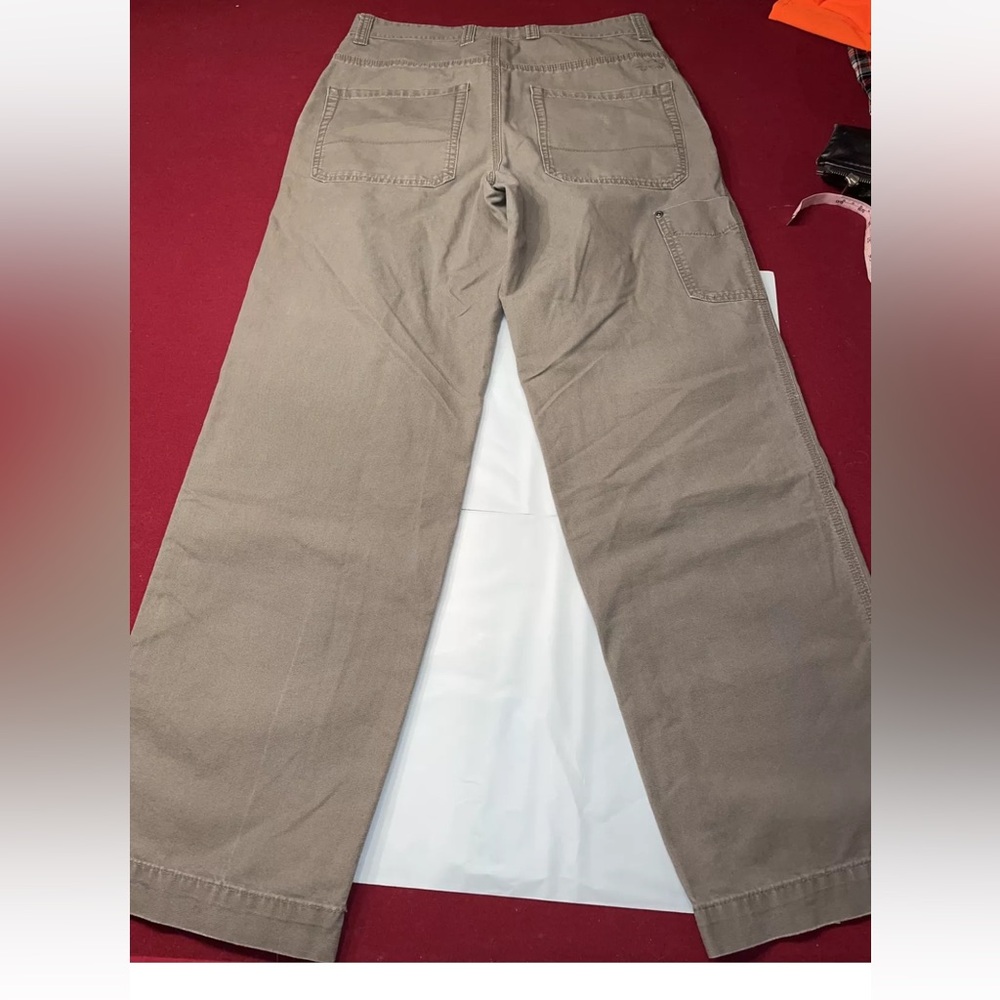 HORNY TOAD GRAY PANTS Men’s 30X30 Canvas Cotton Blend 11”mid rise Straight LEG